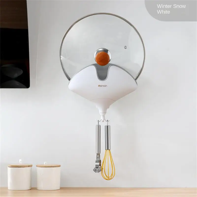 

Стеллаж для крышки кастрюль, бытовая настенная вешалка, артефакт, самоклеящаяся кухонная стойка для хранения, кухонные аксессуары, стеллаж для посуды, настенный тип