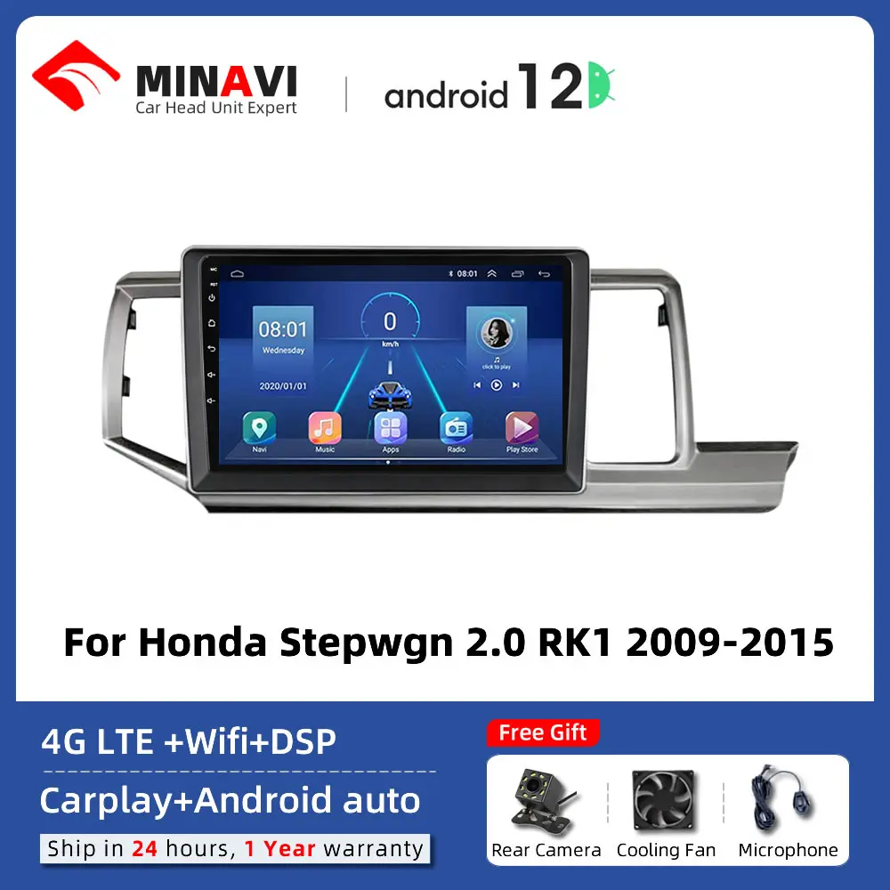 

Автомагнитола для Honda Stepwgn 2,0 RK1 RHD 2009-2015, 10 дюймов, с сенсорным экраном