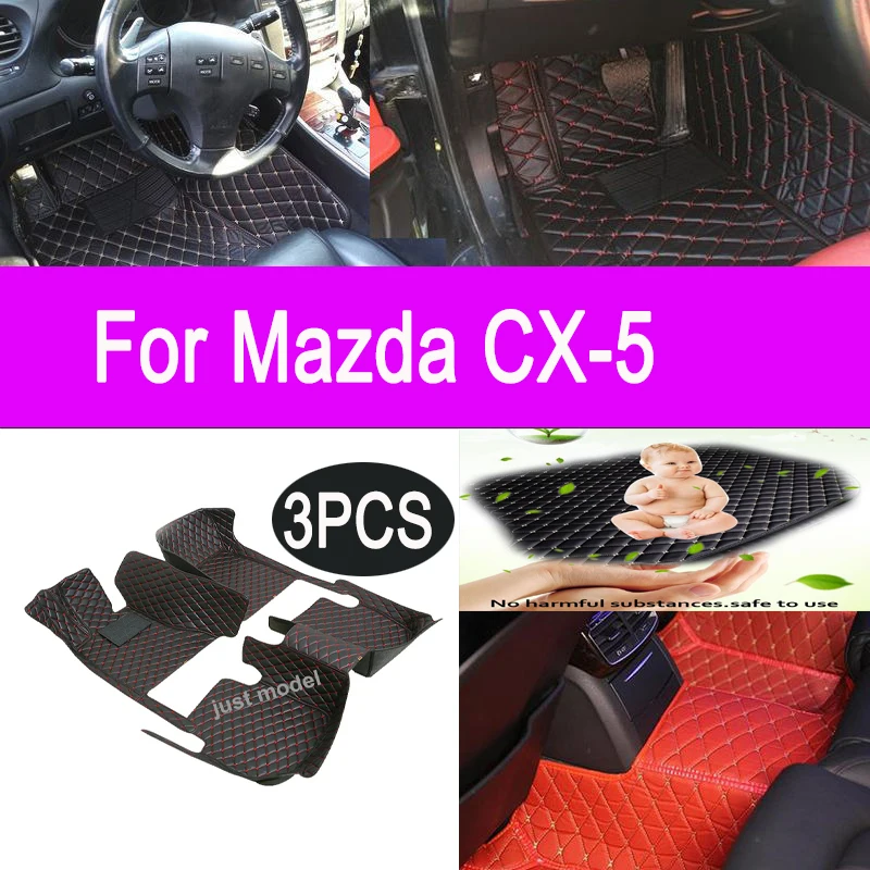 Фото Автомобильные коврики для Mazda CX-5 CX5 KF 2017 ~ 2023, коврики, полный комплект, автозапчасти для интерьера, аксессуары №1