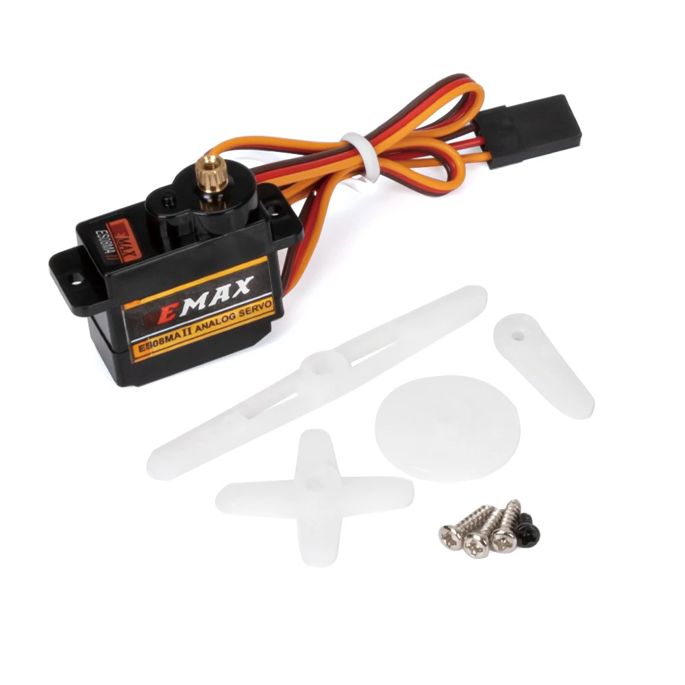 Фото Аналоговый сервопривод EMax ES08MA II 12g с металлическим редуктором для радиоуправляемых краулеров 1/24 Axial SCX24, запчасти для тюнинга №2