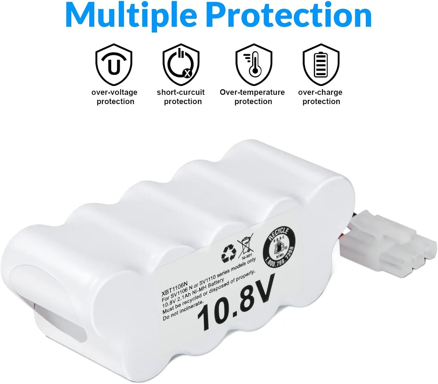 XBT1106N Замена аккумулятора для Shark SV1110 SV1106N SV1106_N SV1110N SV116N Беспроводной пылесос Freestyle Navigator (art.: 3920d1c2fa481) - 3920d1c2fa481