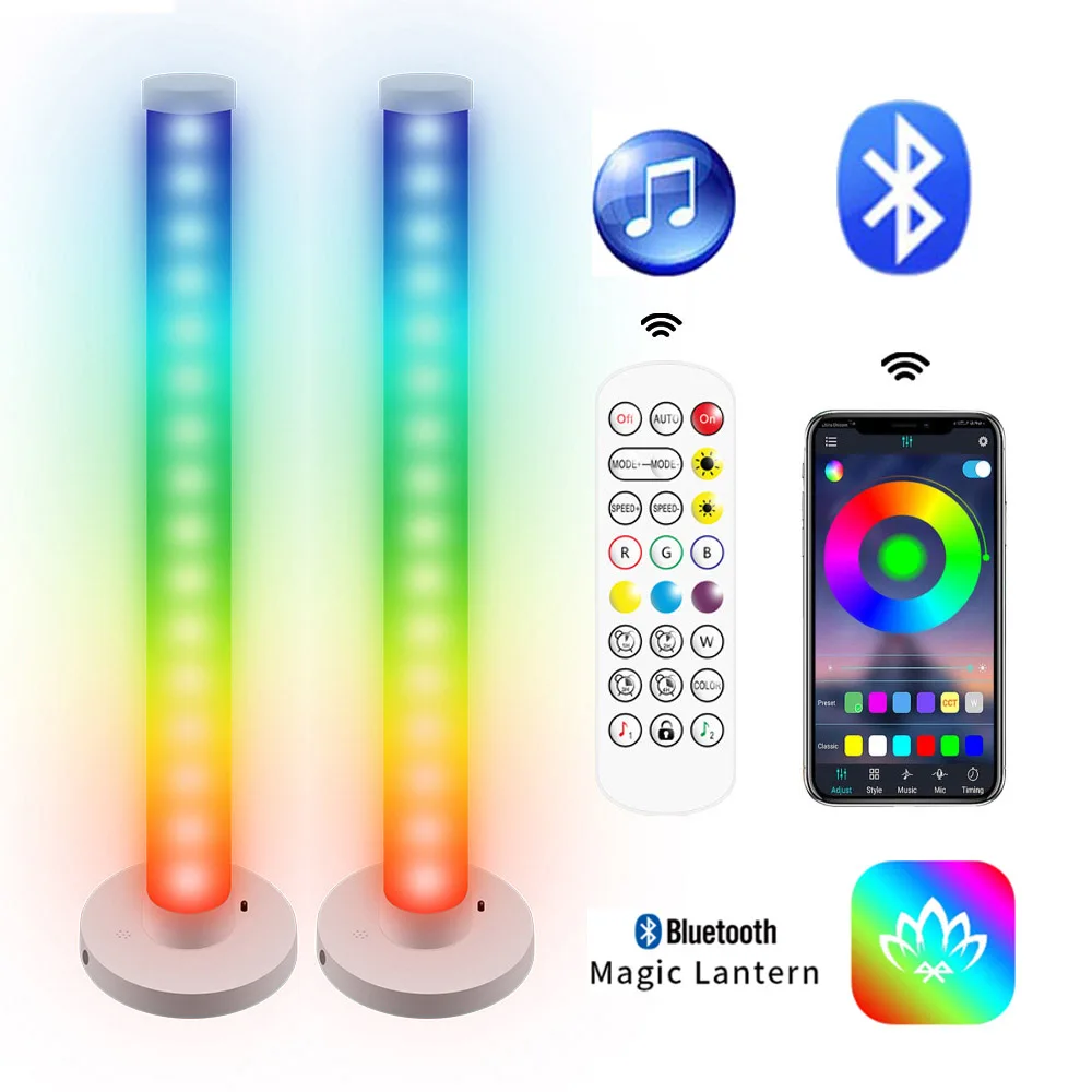 Умная настольная лампа RGB с Bluetooth светодиодная полоса атмосферное настроение