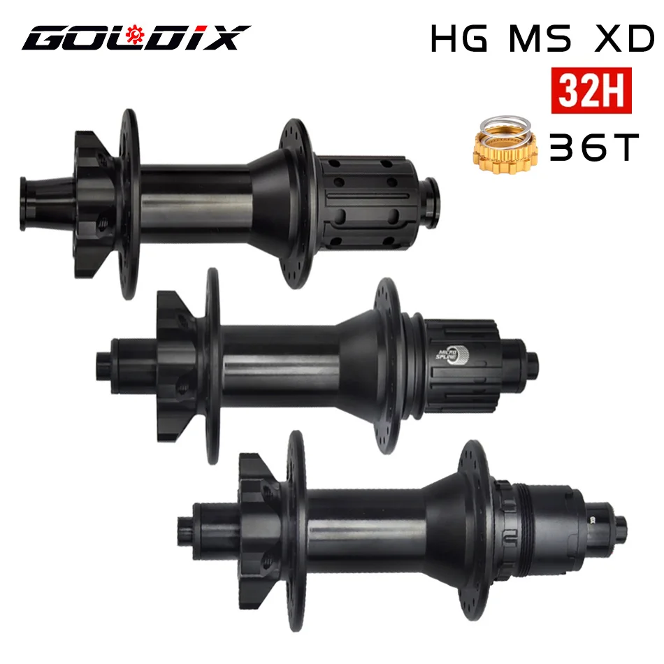 

GOLDIX Bicycle Hub DT SWISS 350 32 Holes Without LOGO Mountain Bike DIY Hub HG/XD/MS 141X10 148X12 New Exp Ratchet Structure Hub