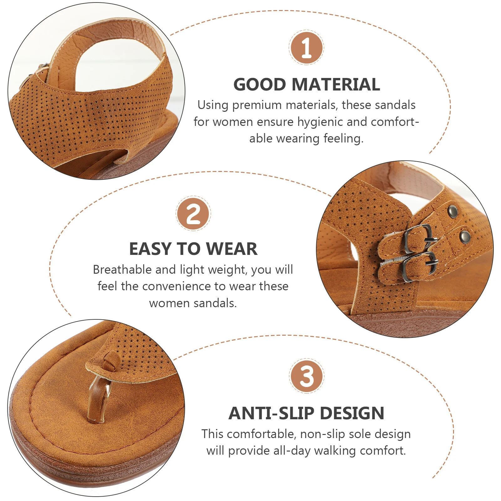 Sandals Women Wedge Wedges Flat Slippers Platform Summer Beach Shoes Unique Toe Dressy