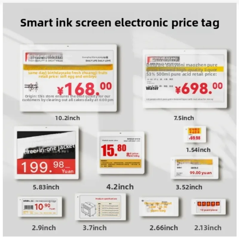 Фото Электронный ценник Eink с Bluetooth, управление через приложение Android, Gicisky 2.1, 2.9, 4.2, 7.5 дюймов №3