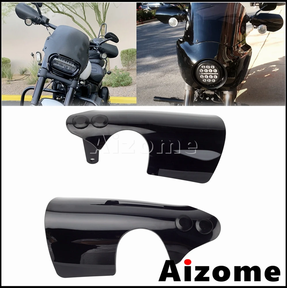 

Мотоциклетный руль с поворотными сигналами, защита для рук, для Harley Dyna Fat Bob Wide Glide Low Rider S Softail 07-17