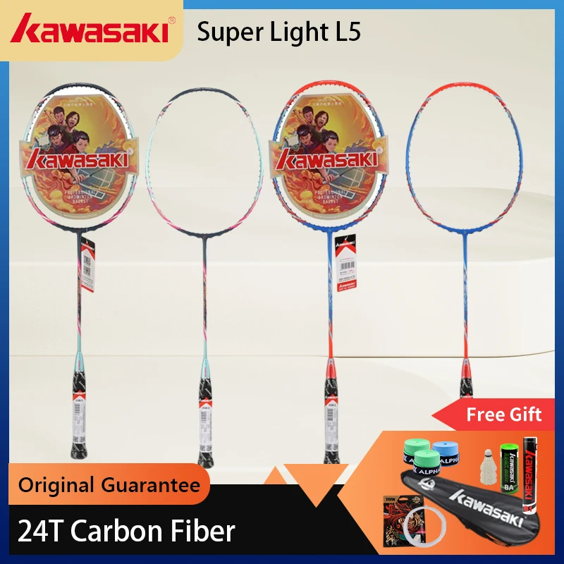 Professional Badminton Rackets Kawasaki Super Light G1 Carbon Fiber for Junior Intermediate Training reserve badminton racquet