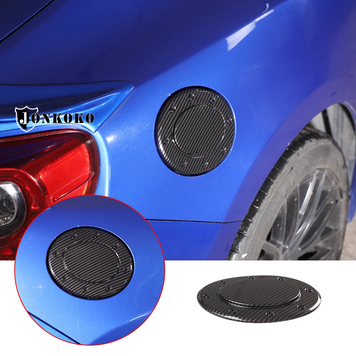 For 2012-2020 Toyota 86 Subaru BRZ ABS Carbon Fiber Car Fuel Tank Decorative Cover Sticker Car Exterior Decorative Accessories