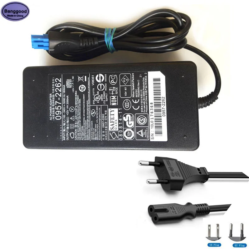 

32V 2000MA 2A 0957-2262 0957-2283 Printer AC Power Charger Adapter for HP OfficeJet Pro 8000 8500 8250V K8600 K5300 L7350 L7500