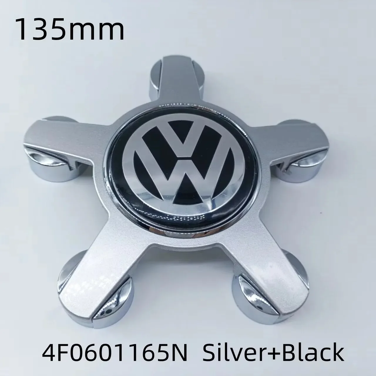 

Для VOLKSWAGEN: Комплект из 4 колпачков для центра диска (135 мм, 5 контактов) для Volkswagen Golf Polo, артикул 4F0601165N, с логотипом/эмблемой