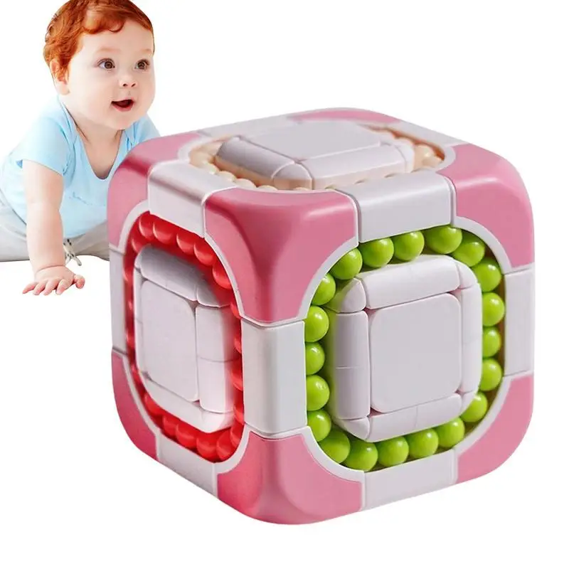 

Magic Beans Toy | Rotating Cans Puzzle Bean Cube Toy | Relieve Anxiety Improve Focus and Develop Intelligence FidgetSpinner Cube