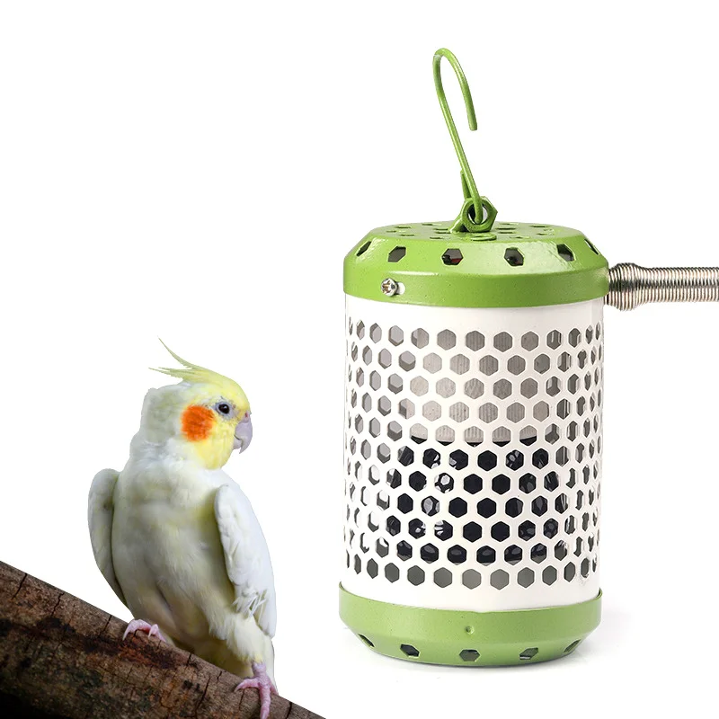 

Обогревающая лампа для домашних животных в виде попугая-защита от поклевки рептилий, теплые огни, аксессуары для искусственных птиц