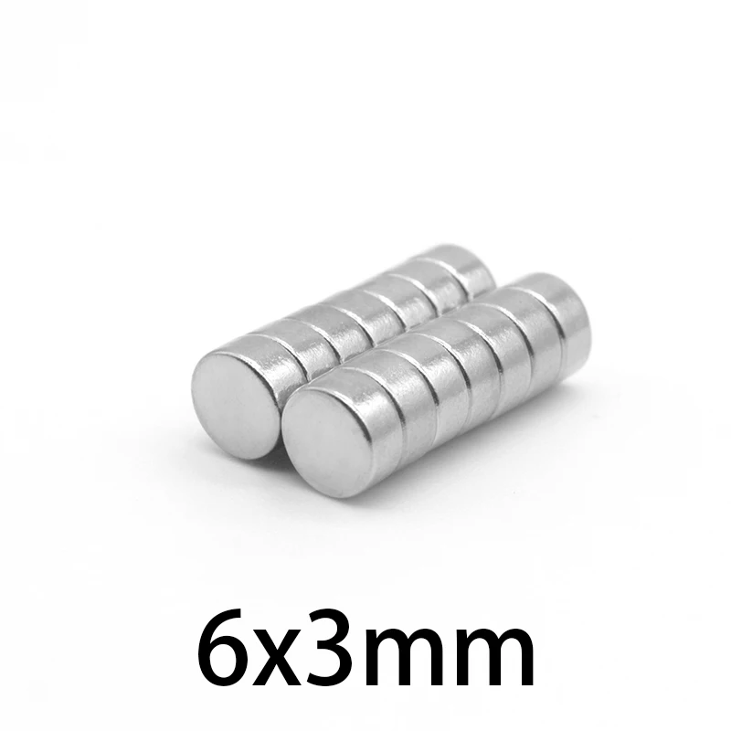 

20/50/100/200/300/500PCS 6x3 Small Round Powerful Magnetic Magnets N35 Neodymium Magnet Disc 6x3mm Rare Earth Magnets Strong 6*3