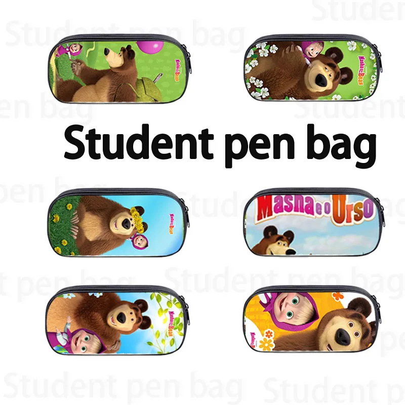 Новинка школьный портфель с мультяшным персонажем Маша и медведя для детей