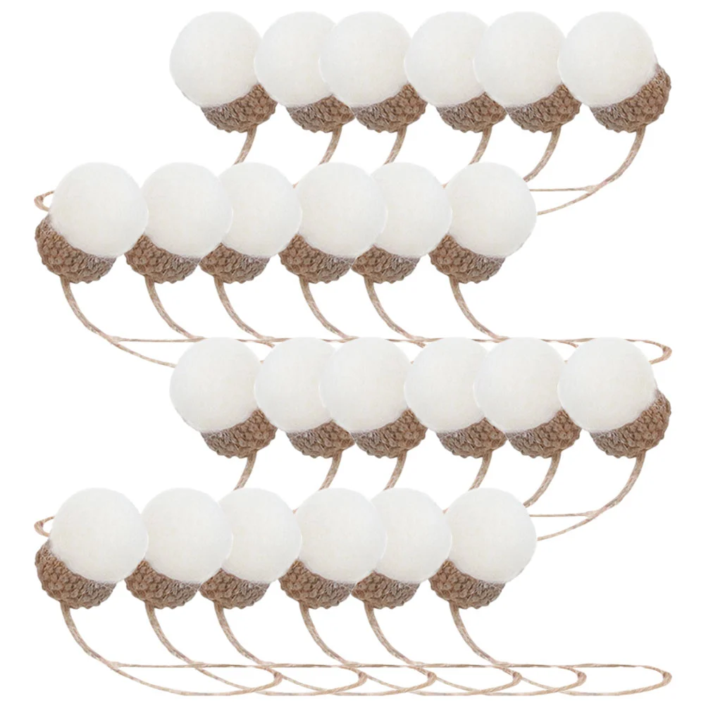 

Acorns Pendants Hanging Plushwool Felt Christmas Tree Festival Party Mini Adornments Miniature