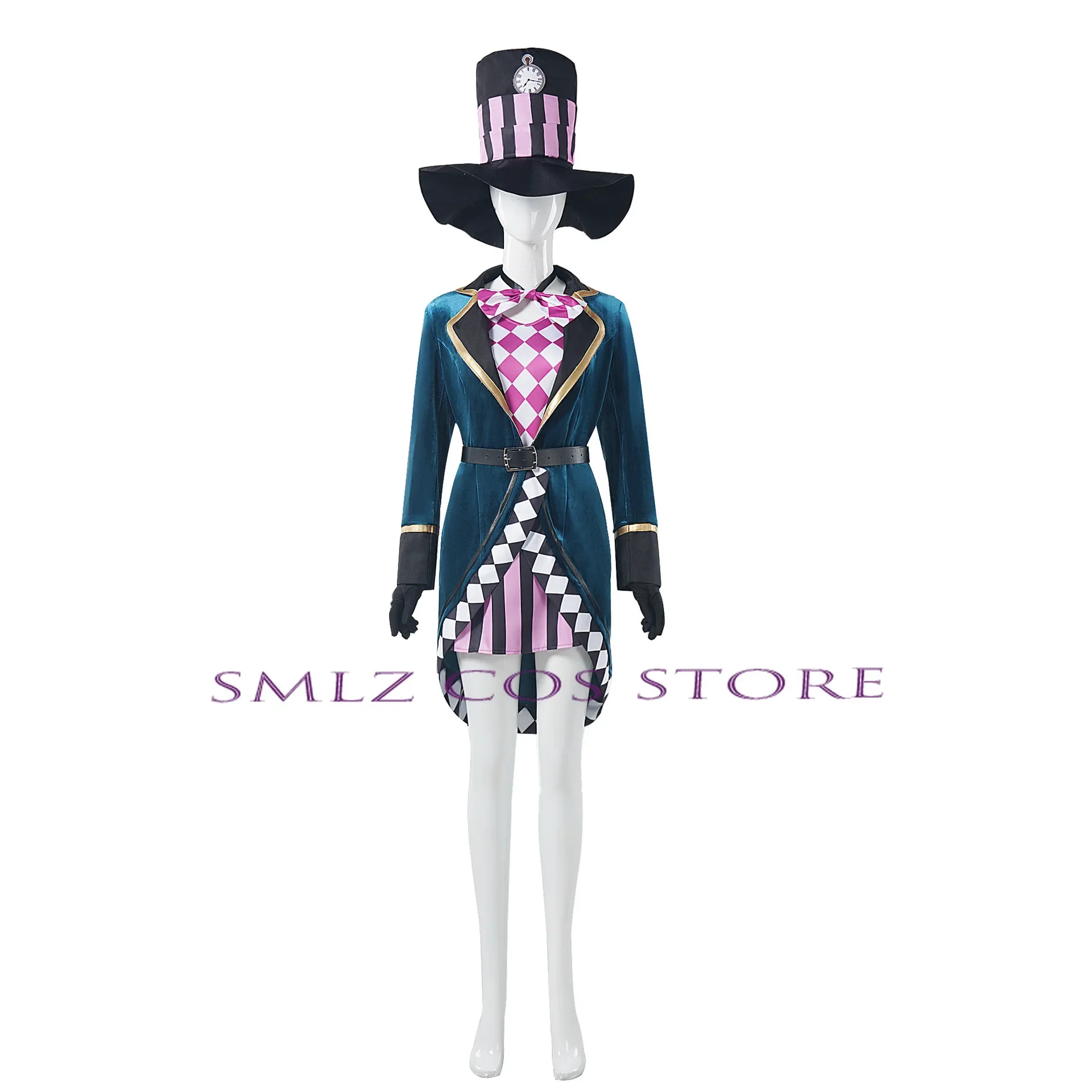 Необычное платье для косплея Hatter взрослых женщин костюм Мисс Безумной Алисы