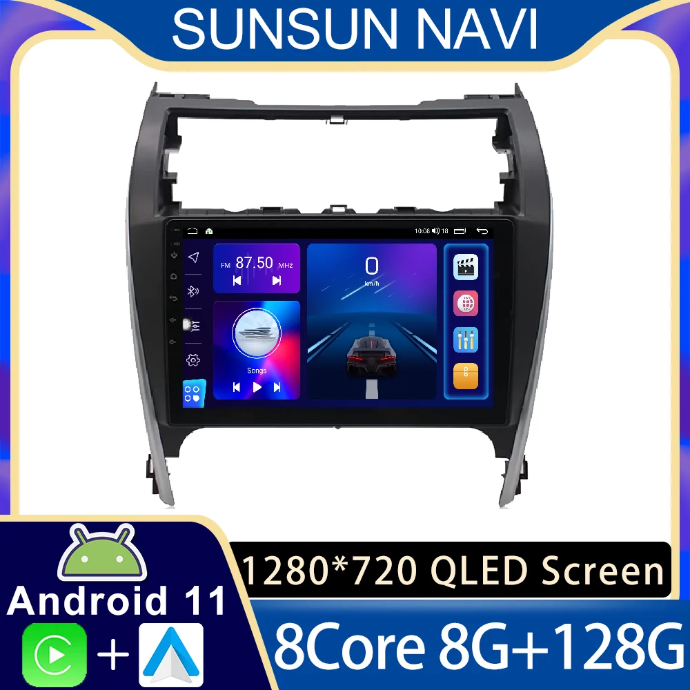 

Android 11 для Toyota Camry 7 XV 50 55 2012 - 2017 автомобильное радио, стерео, мультимедийный видеоплеер, навигация GPS, беспроводной Carplay