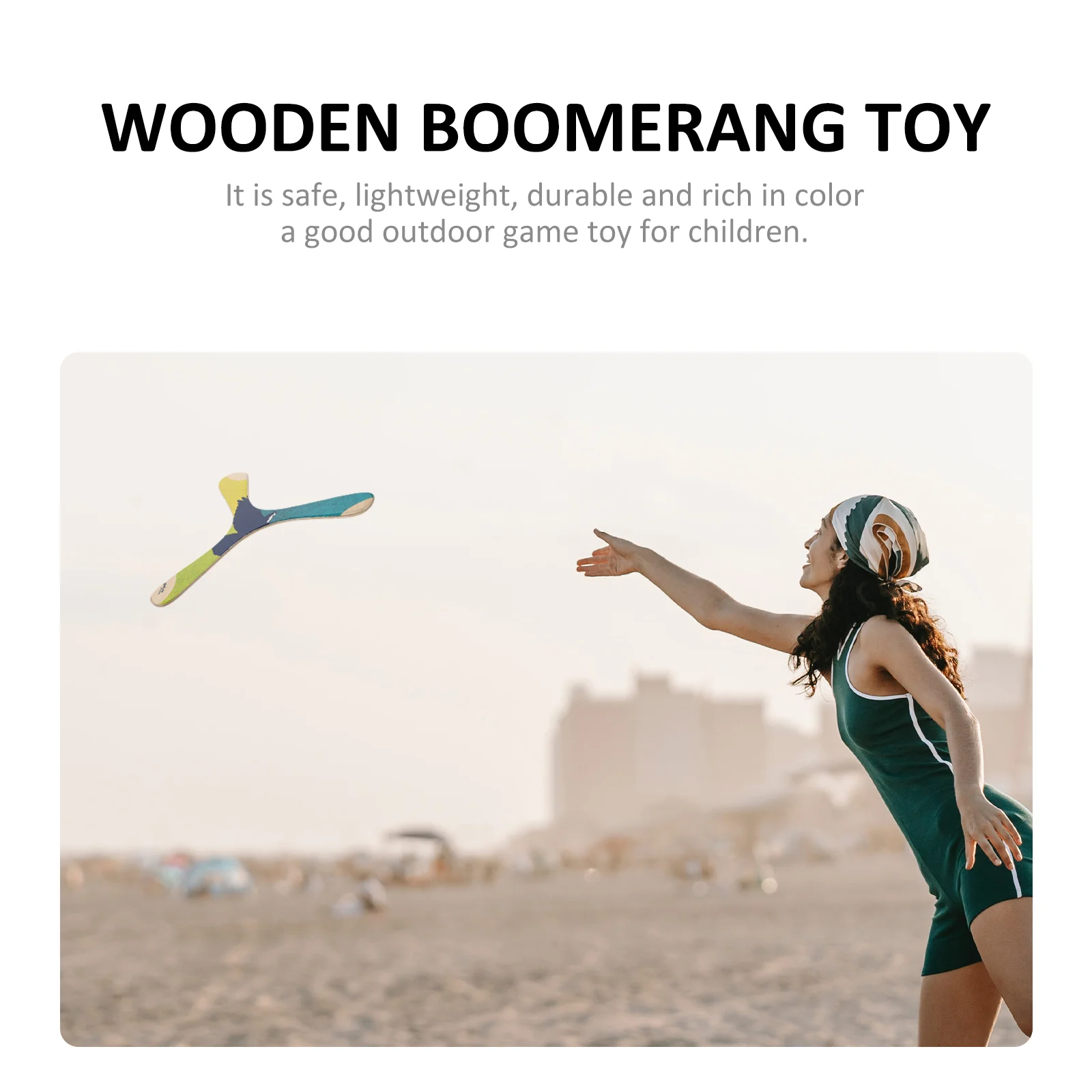 

2x Daily Use Outdoor Portable Professional Outdoor Kids Boomerang Kids Boomerang Boomerang for Children Playing
