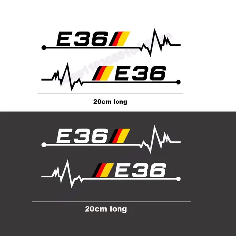 Наклейки на окна автомобиля для bmw E30 E34 E36 E39 E46 E60 E87 E90, 2 шт., автомобильные аксессуары