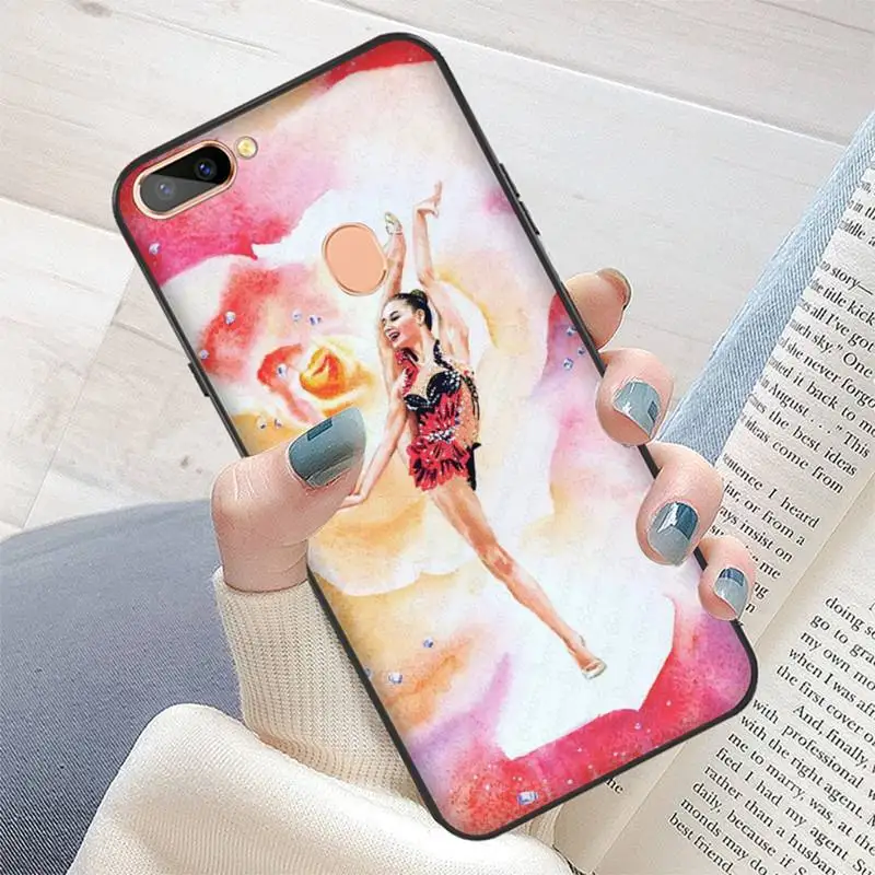 FHNBLJ Love Gymnastics Oil Painting Phone Case For Oppo A9 Realme C3 6Pro Coque For vivo Y91C Y17 Y19 Back Cover