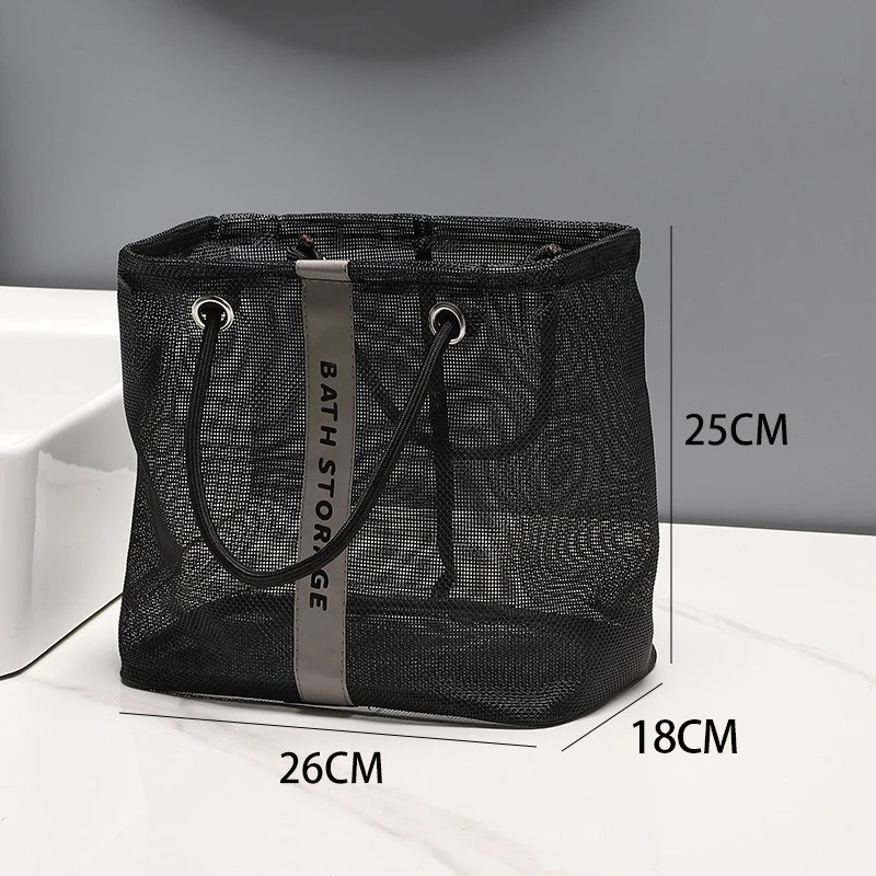 

Складная сетчатая сливная корзина большой емкости 2 в 1, органайзер для туалетных принадлежностей для путешествий, плавания, портативная ручка для переноски, экологически чистое хранение