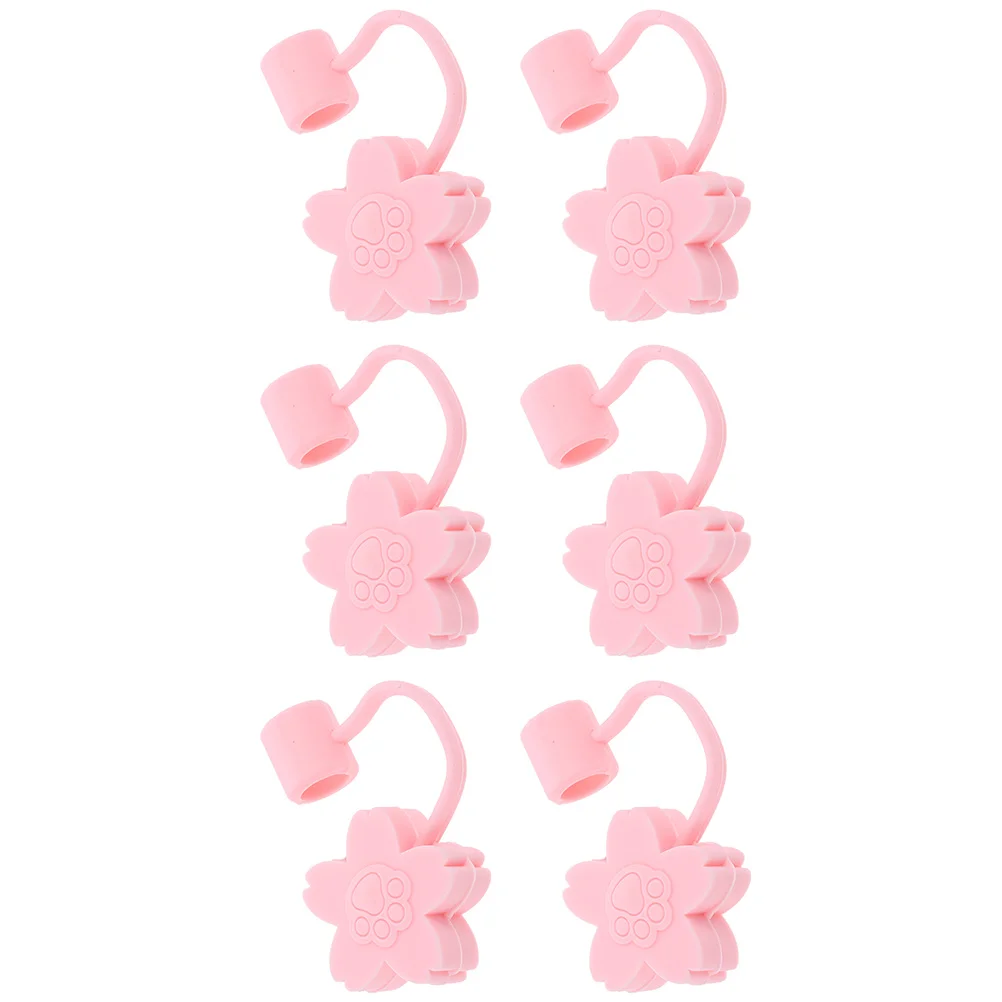 

6Pcs Lids Straw Protector Straw Plugs Straw Caps Straw Topper Straw Stopper for Straws Party