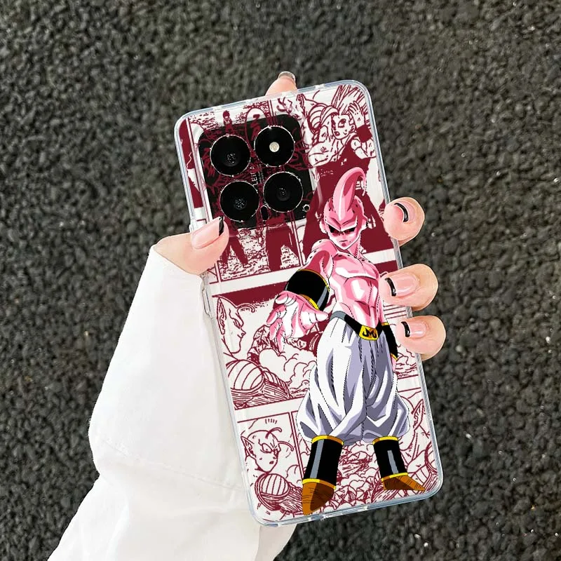 Фото Чехол для телефона Dragon Ball Anime Buu для Xiaomi 17 15 14 13 12 12S 12X 12T 11 11T Pro max Lite ultra TPU, прозрачный №5