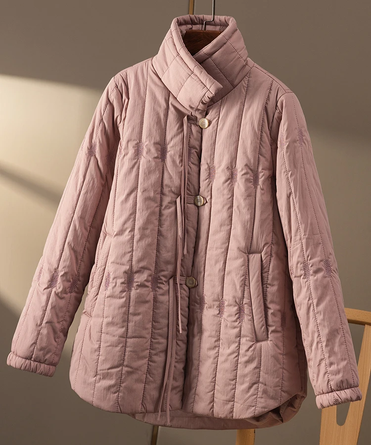 New Casacas Para Mujer Invierno 2022  Cotton  Polyester Fiber  Casual  TASSEL  Parka  Abrigos Mujer Invierno Casaco Feminino