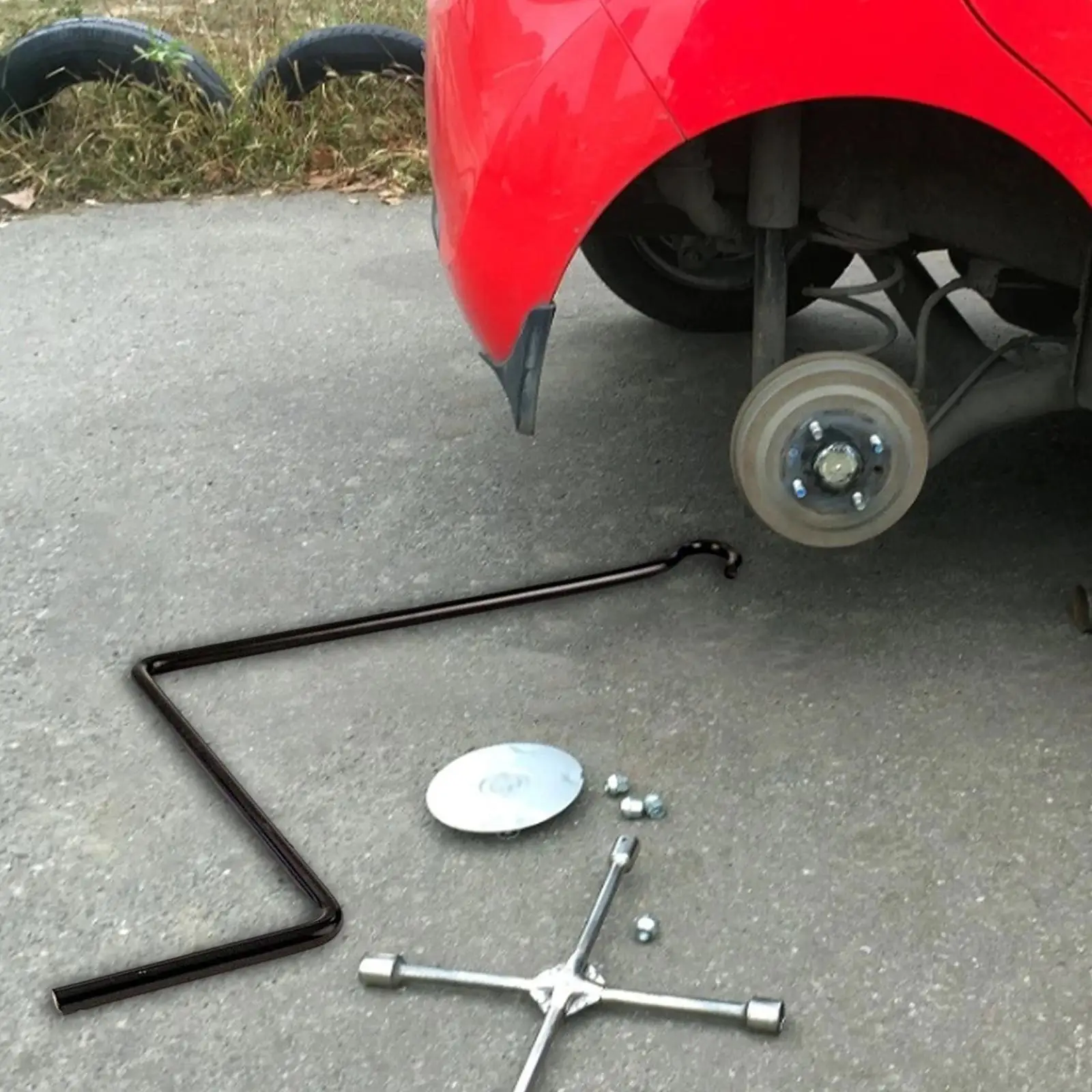 

Car Jack Handle Crank Wrench Metal Professional Hand Operated Universal