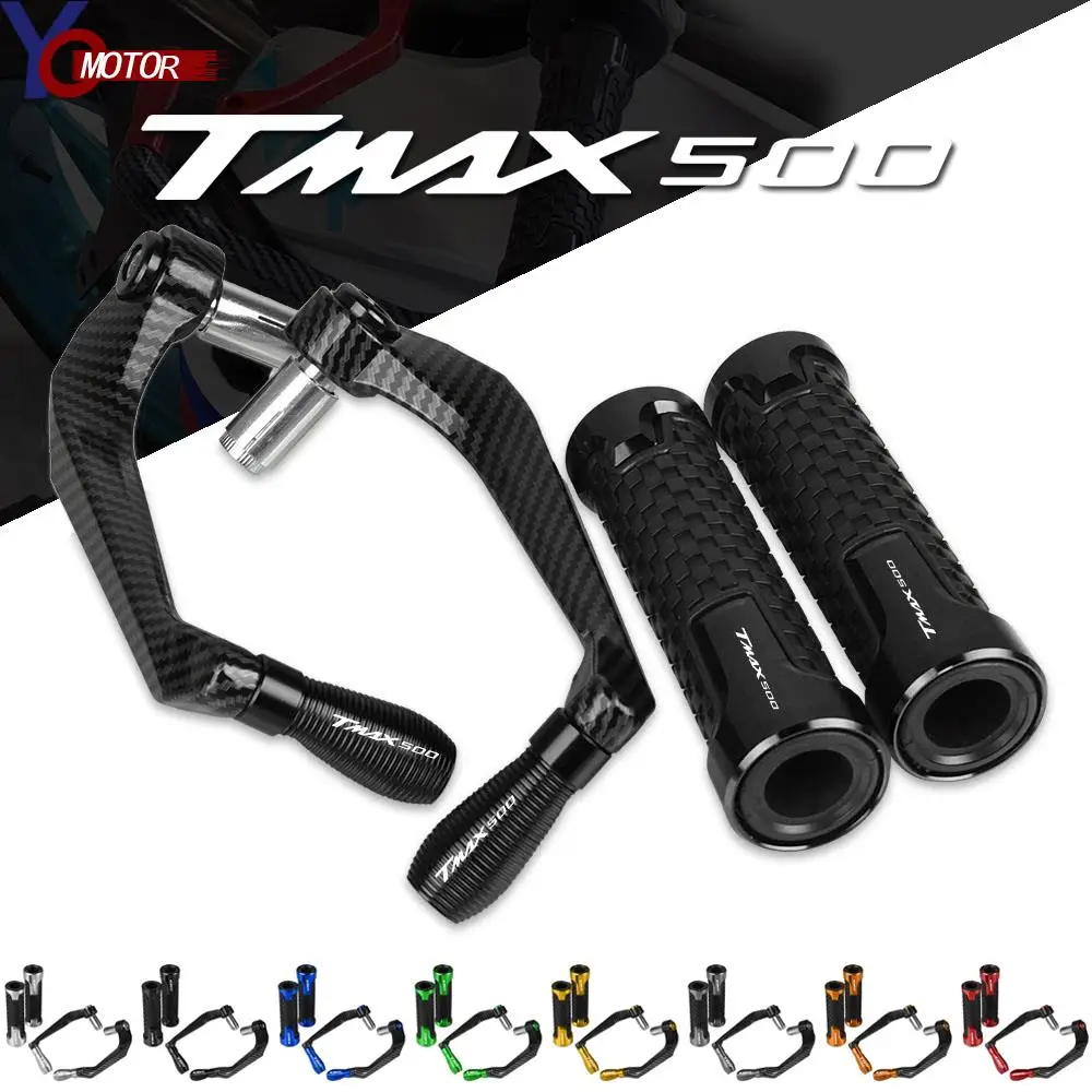 

Motorcycle Handlebar Grips Handle Bar and Brake Clutch Lever Guard Protection For YAMAHA TMAX500 TMAX 500 2001-2018 2001-2019