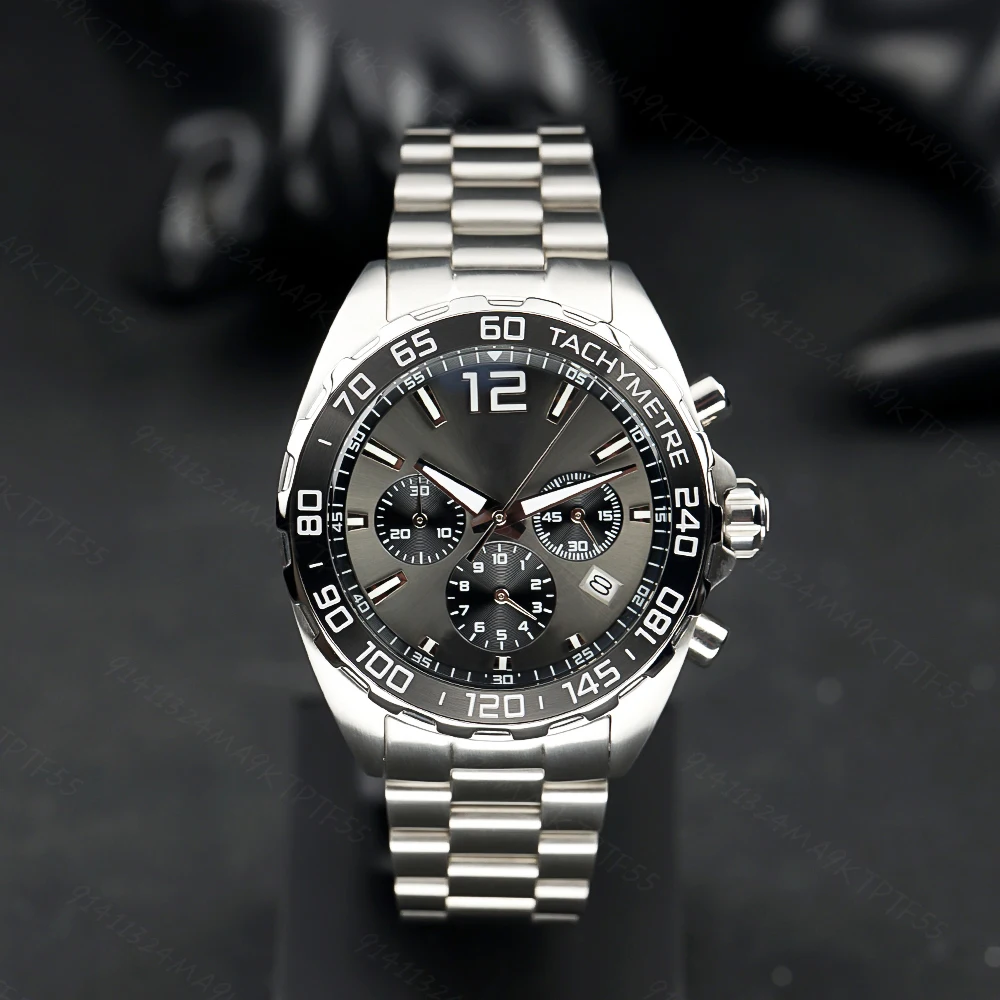 

2023 fashion new men's quartz machinery luminous stainless steel material sapphire glass casual sports waterproof watch