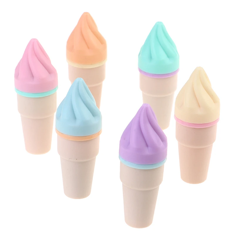 

6 Pieces/Pack Of Kawaii Ice Cream Candy Colored Highlighters Office School Supplies Stationery Pastel Highlighters