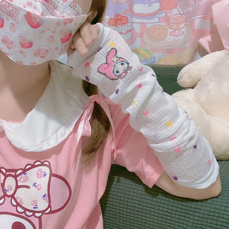 

Милый Sanrio Hellokitty Kuromi Mymelody, ледяной рукав, ультрафиолетовый, милый подарок на день рождения, подарки для девушки, игрушки для девочек