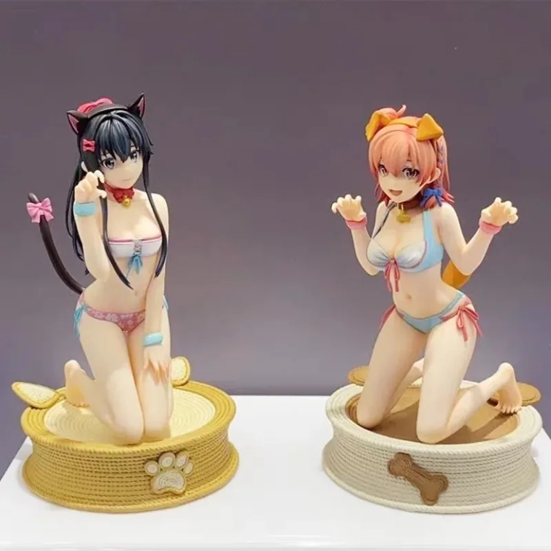 Фото Фигурка Yui & Yukino в купальниках, сидящие на коленях – Oregairu Yuigahama & Yukinoshita Bishoujo, 1/8, ПВХ, настольный дуэт для демонстрации, подарок №1
