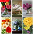 5D Бриллиантовая живопись, полная круглая Алмазная вышивка, Наборы для творчества, стразы с крестом, картина для украшения стен