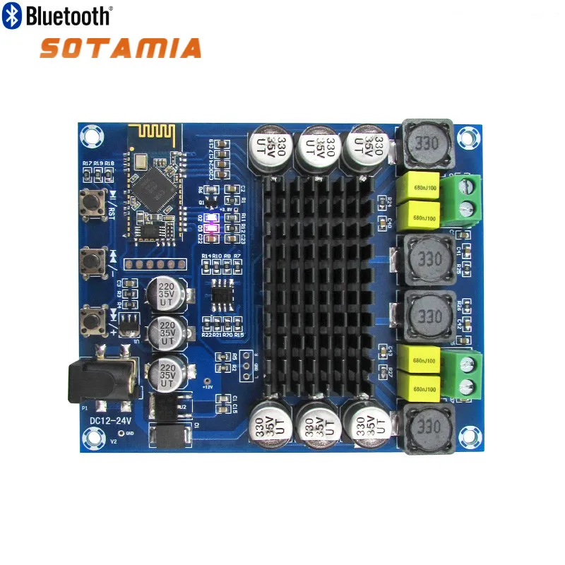 

SOTAMIA TPA3116D2 Bluetooth 4.0 Amplifier Power Board 120W*2 Stereo 2.0 Channel Digital Amplifiers Home Sound Theatre DIY