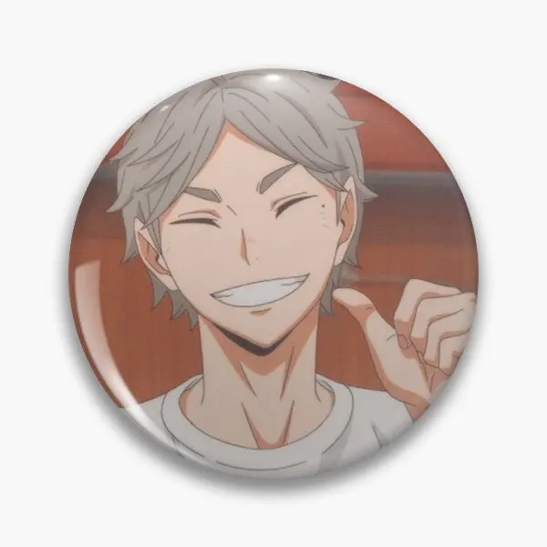 

Sugawara Koushi Customizable Soft Button Pin Lover Cartoon Clothes Collar Metal Badge Hat Fashion Brooch Cute Gift Funny Decor