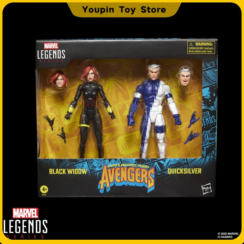 Фото 6-дюймовые фигурки Marvel Legends Series: Черная Вдова и Квикслер, самые могучие герои Земли, коллекционная модель, игрушка, подарок №5
