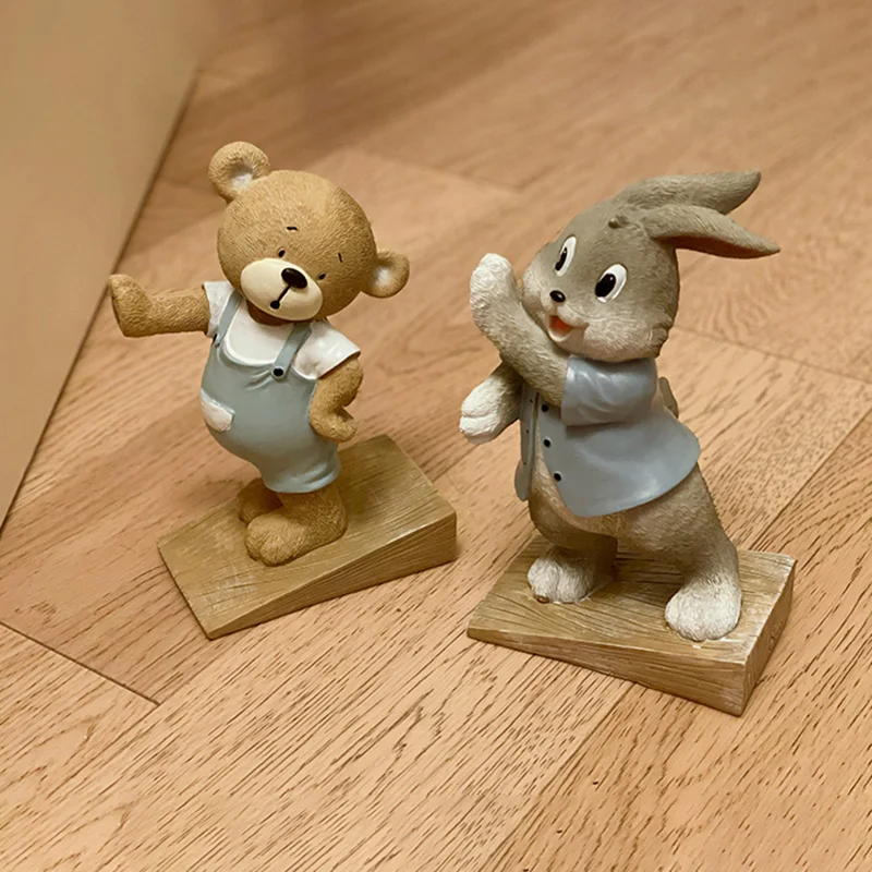 

Resin Decorations Door Stop Cute Animal Cartoon Door Stopper Non-slip Punch-free Home Decoration Accessories Baby Safe 13*21mm