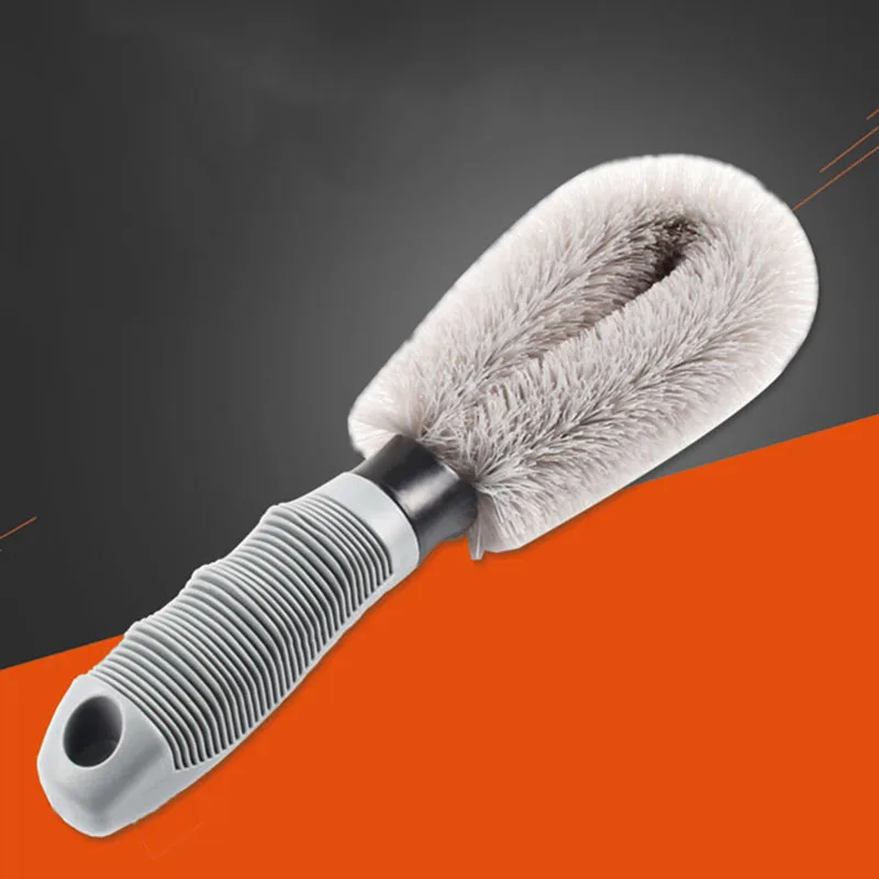

Car Wheel Hub Brush Tire Rim Washing Tool Vehicle Tyre Cleaning Brushes Grey Auto Care Washing Accessories Cleaning Supplies