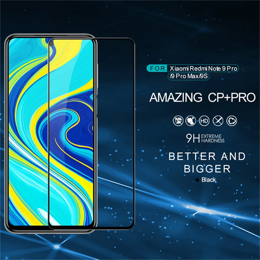 

Nillkin Tempered Glass For Redmi Note 9 Pro Max/Note 9S/Redmi Note 10 Lite Full Covered CP+PRO Screen Protector 0.3mm