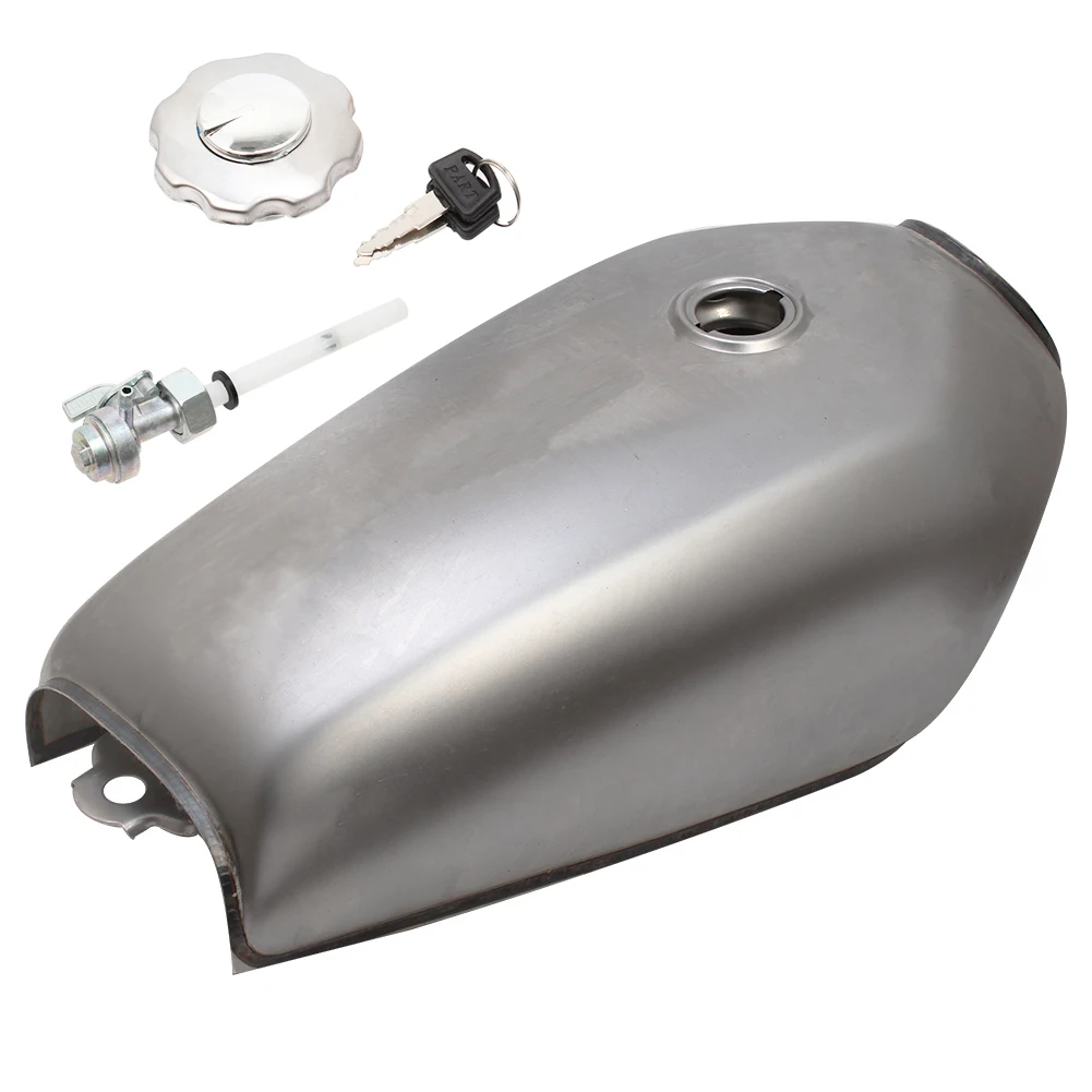 Универсальная мотоциклетная Крышка для бензобака 9L галлонов Honda CG125 Cafe Racer -