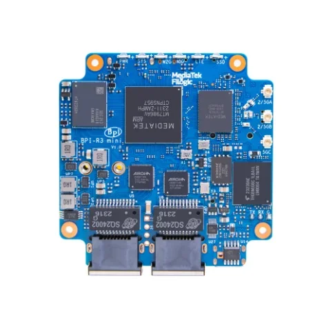 Фото Плата для разработки маршрутизатора Banana Pi BPI-R3 Mini 2026 года с MediaTek MT7986 (Filogic 830), поддержкой Wi-Fi 6 и 2 портами 2.5GbE №1