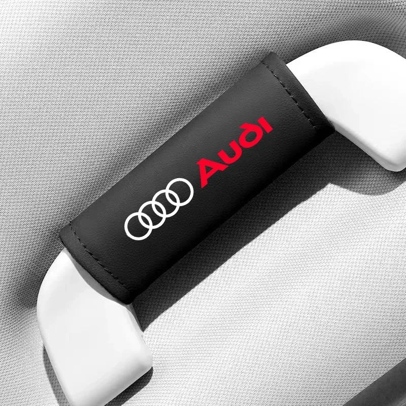 

Кожаный подлокотник для крыши автомобиля Audi a3 a4 a5 a6 a7 a8 Q3 Q4 Q5 Q6 Q7 b8 b6 c6 1 шт. Защитная ручка для внутренней двери
