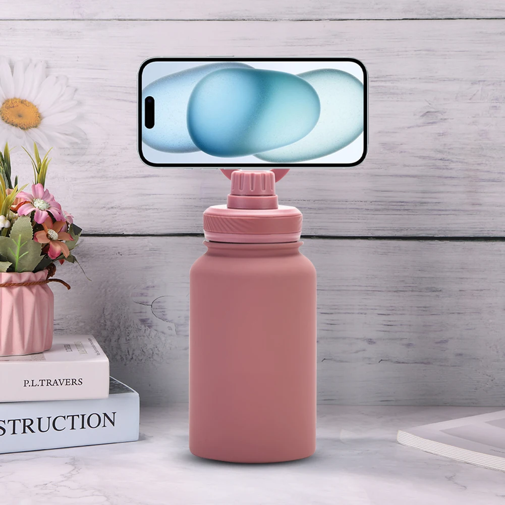 Бутылка для воды с поворотным держателем мобильного телефона 650 мл