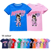 aphmau girl summer loose crazy t shirts 100 cotton hip hop tshirts kids simple style t shirt boy cheap tees for children