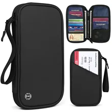 Waterproof Anti Theft Multi-functional Hand Bags Business RFID ID Passport Organizer Phone Case Clutches 