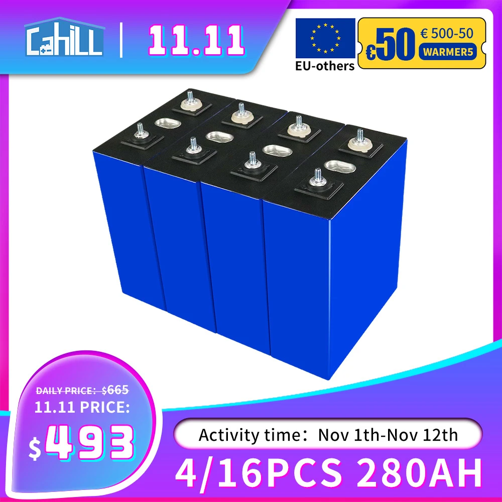 Cena 3.2V Lifepo4 Baterii 280Ah 4/8/16/32 Sztuk Solar Akumulator Komórka DIY 12V 24V 48V Dla RV Elektryczny Wózek Inwalidzki Wózek Golfowy łodzi Cena 3.2V Lifepo4 Baterii 280Ah 4/8/16/32 Sztuk Solar Akumulator Komórka DIY 12V 24V 48V Dla RV Elektryczny Wózek Inwalidzki Wózek Golfowy łodzi