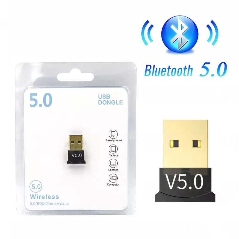 USB Bluetooth 5 0 адаптер передатчик приемник аудио ключ беспроводной - Цена: 125.85