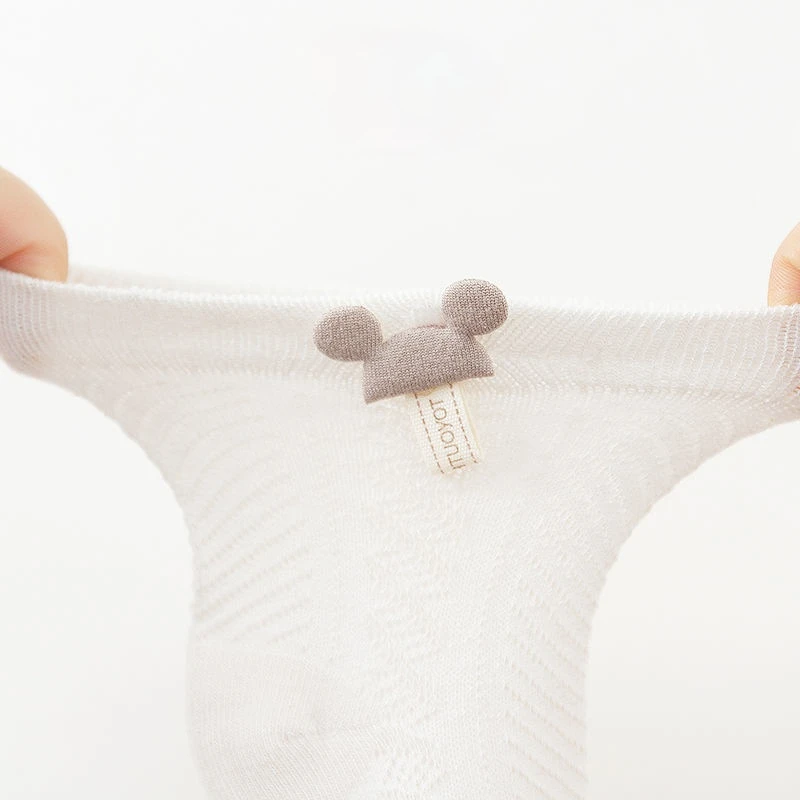 Носки для детей 0-3 лет весна-лето чистый хлопок сетчатые дышащие милые принцессы